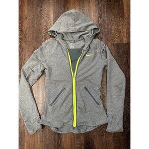 Women’s Nike Dri-Fit Vented Zip Up Jacket Hooded Sz Small